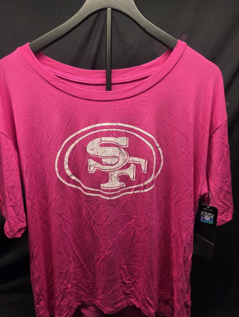 NWT Majestic Threads Brock Purdy 13 49ers Pink T Shirt Women's 2X NFL